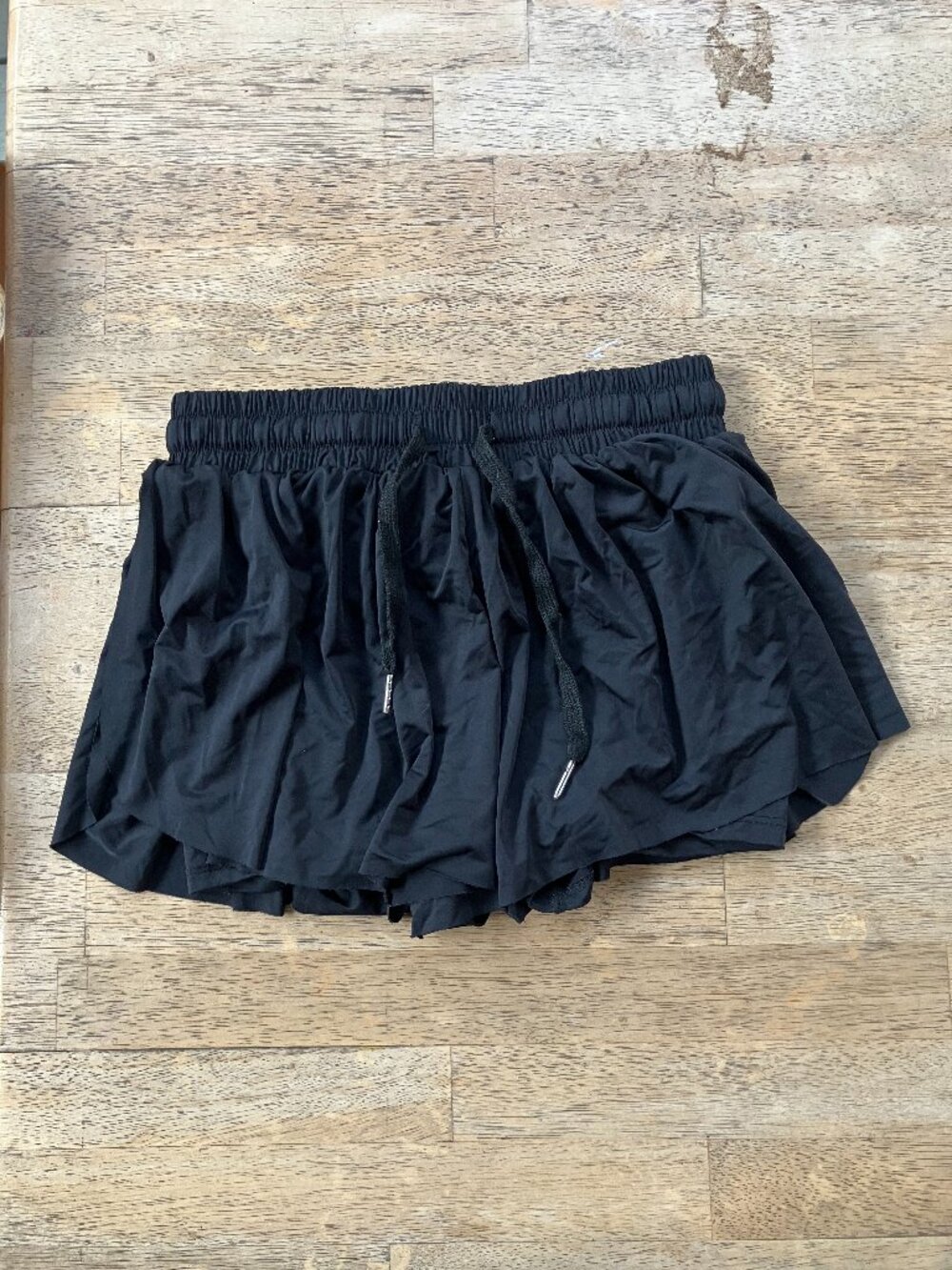 Flowy black athletic shorts, size XS